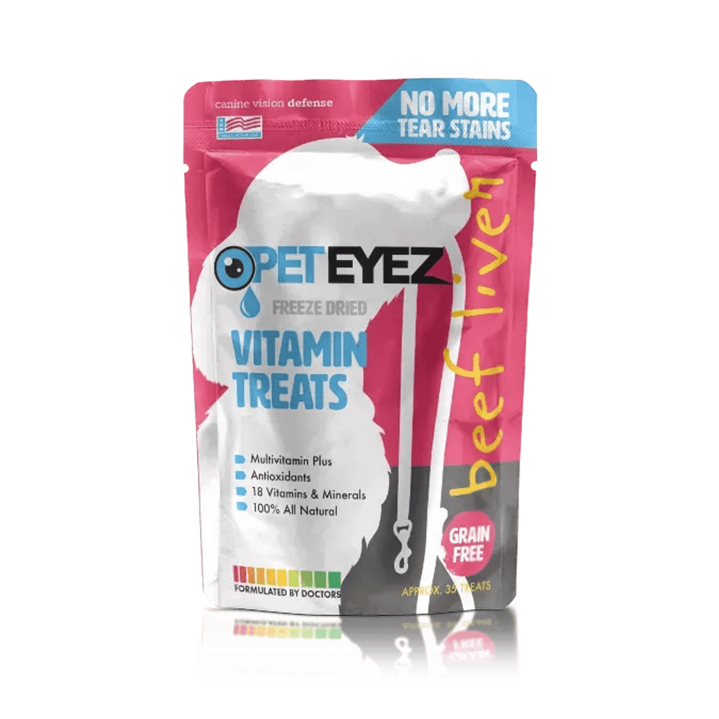 Pet Eyez Canine Vision Defence Vitamin Treats - Chicken Flavour, 35 Pack