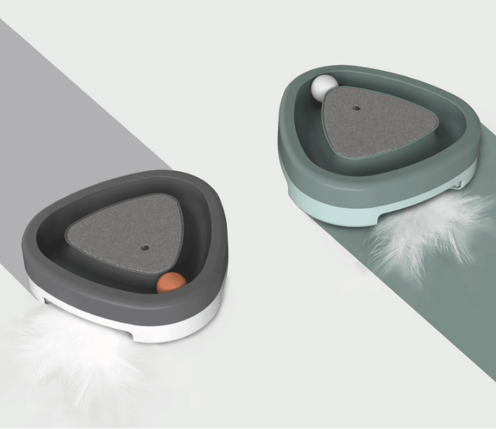 Smart Kitty Spinner - Interactive Electric Cat Toy With Feather Scratcher-3