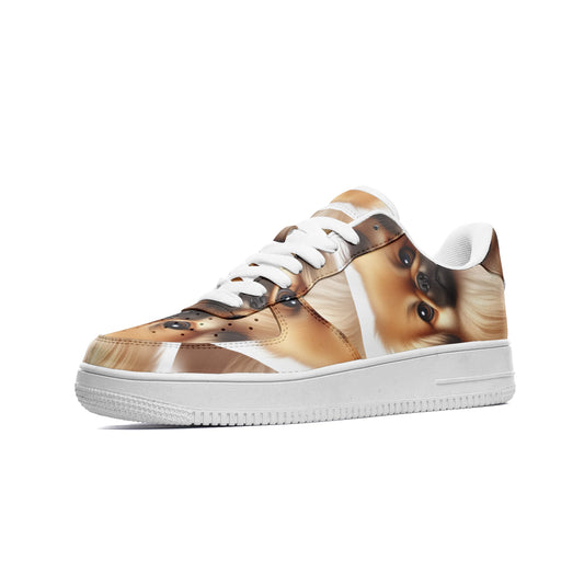 Unisex Low Top Leather Sneakers